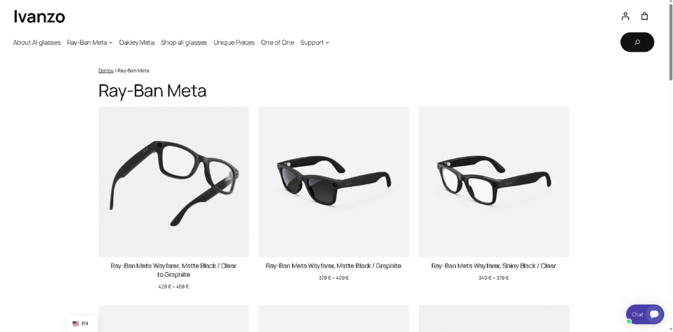 ray ban smart glasses ivanzo